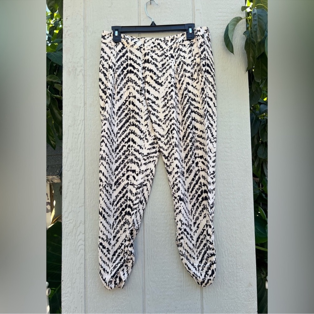 Parker 100% silk print lounge pants